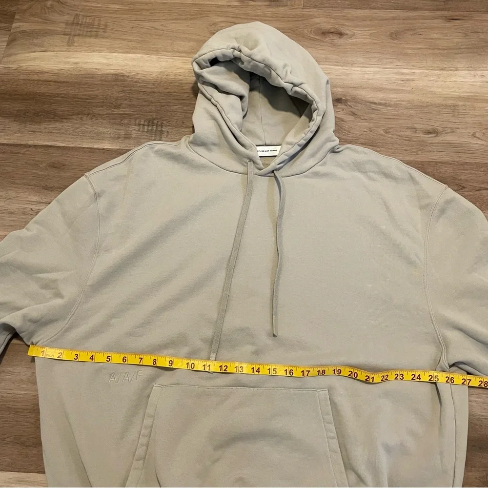 Applied Art Forms AAF pullover Hoodie Sweatshirt Men’s size XL Taupe - Picture 8 of 8